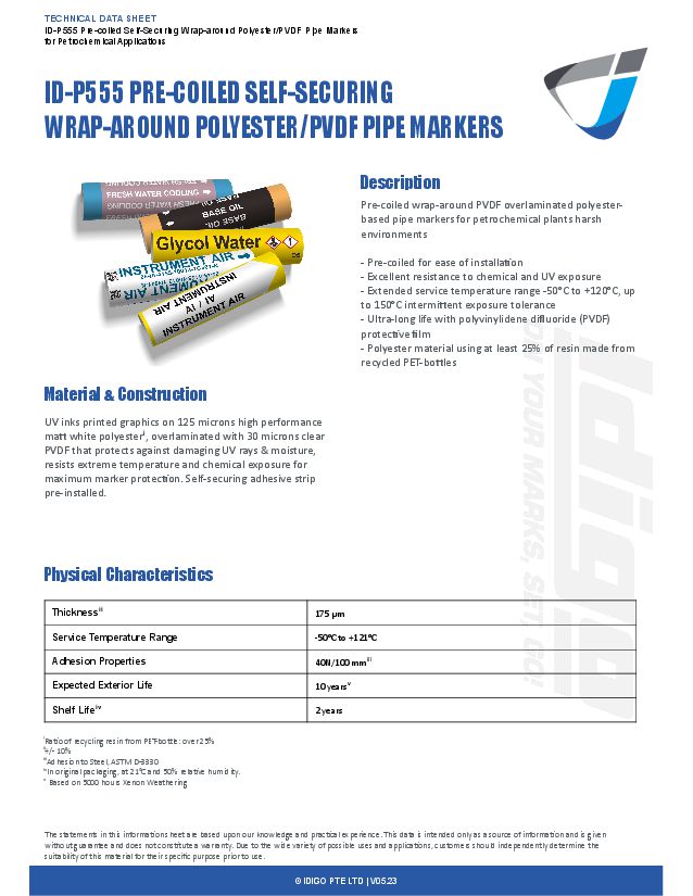 ID-P555 Datasheet, front page image